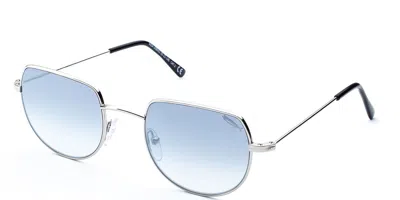 Saraghina Aida 308mjj Men's Sunglasses Silver Size Standard In Blue
