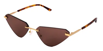 Saraghina Akira 792ro Women's Sunglasses Gold Size 61