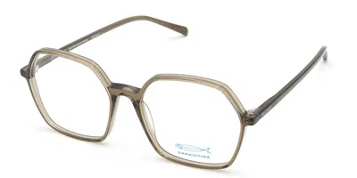Saraghina Alice 7 948lv Women's Glasses Green Size 55 - Free Lenses - Blue Light Block Available In Brown