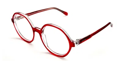 Saraghina Alice9 960lv Women's Glasses Red Size 51 - Free Lenses - Blue Light Block Available