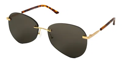 Saraghina Argo 790ge Men's Sunglasses Gold Size 60