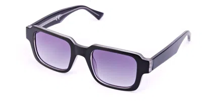 Saraghina Aron 115sla Men's Sunglasses Black Size 51