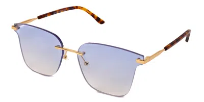 Saraghina Attila 791az Men's Sunglasses Gold Size 61