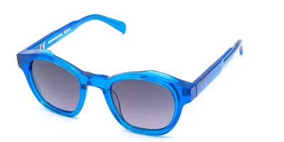Saraghina Axel 925la Men's Sunglasses Blue Size 46
