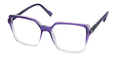 Saraghina Betta 749lv Women's Glasses Purple Size 52 - Free Lenses - Blue Light Block Available In Multi