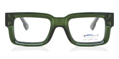 Saraghina Burdél Men's Glasses, Green, Size 50