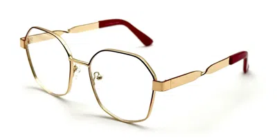 Saraghina Calliope 398lv Women's Glasses Gold Size 53 - Free Lenses - Blue Light Block Available