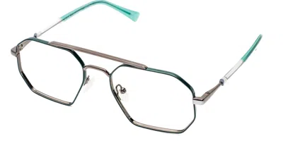Saraghina Charlie 857lv Men's Glasses Green Size 53 - Free Lenses - Blue Light Block Available In Black