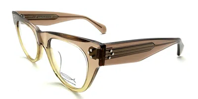 Saraghina Daila 1012lv Women's Glasses Brown Size 50 - Free Lenses - Blue Light Block Available In Transparent Brown,yellow