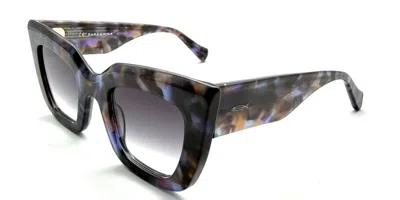 Saraghina Diva 998la Women's Sunglasses Tortoiseshell Size 48 In Grey,blue,purple Tortoise