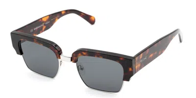 Saraghina Elliot 953kl Men's Sunglasses Tortoiseshell Size 53 In Tortoise,silver