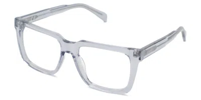 Saraghina Ethan 858lv Men's Glasses Clear Size 52 - Free Lenses - Blue Light Block Available In Transparent Light Grey