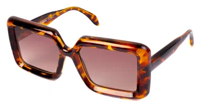 Saraghina Flamma 26lun Men's Sunglasses Tortoiseshell Size 51 In Shiny Tortoise