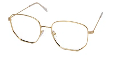 Saraghina Geremy 309v Men's Glasses Gold Size 56 - Free Lenses - Blue Light Block Available In Shiny Gold
