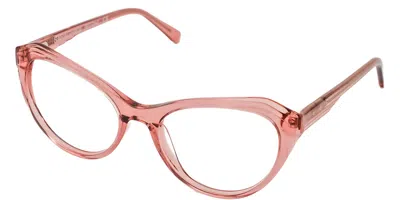 Saraghina Graziella 024lv Women's Glasses Purple Size 54 - Free Lenses - Blue Light Block Available In Transparent Purple