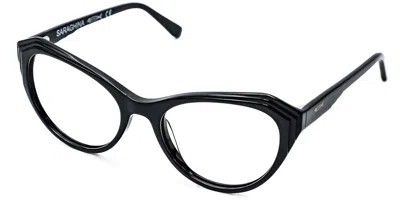 Saraghina Graziella 115lv Women's Glasses Black Size 54 - Free Lenses - Blue Light Block Available