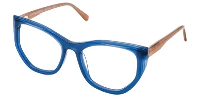 Saraghina Ilde 017lv Women's Glasses Blue Size 54 - Free Lenses - Blue Light Block Available
