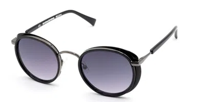 Saraghina Isa 351la Women's Sunglasses Black Size 50 In Gunmetal,black