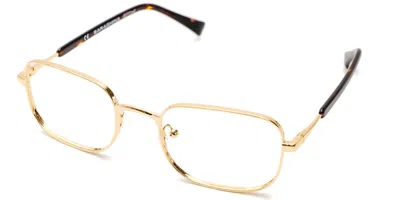 Saraghina Jago 309lv Men's Glasses Gold Size 52 - Free Lenses - Blue Light Block Available In Shiny Gold