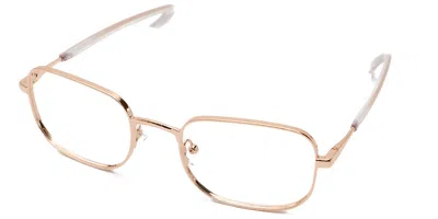 Saraghina Jago 367lv Men's Glasses Gold Size 52 - Free Lenses - Blue Light Block Available In Shiny Rose Gold