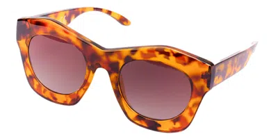 Saraghina Pantira 721lun Women's Sunglasses Tortoiseshell Size 48 In Brown