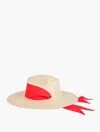 Sarah Bray Bermuda Zinna Sun Hat - Natural/red - 001 Talbots In Natural,red