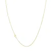 Sarah Chloe Amelia Asymmetrical Initial Necklace In 14k Yellow Gold