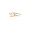 Sarah Chloe Amelia Initial Diamond Ring In 14k Yellow Gold