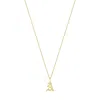 Sarah Chloe Amelia Initial Necklace In 14k Yellow Gold