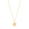 Sarah Chloe Charli Mini Heart Locket Necklace In Gold Plated