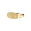 Sarah Chloe Lana Signet Pinky Ring In Gold Vermeil