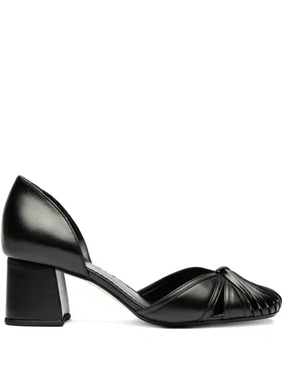 Sarah Chofakian 40mm Cut-out Knot Pumps In Black