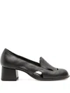 Sarah Chofakian 40mm Fragmento Cut-out Pumps In Black