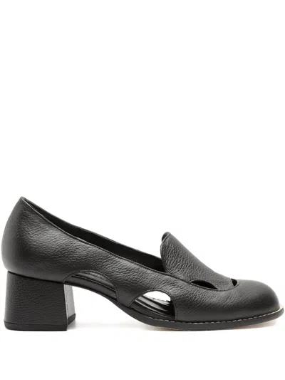 Sarah Chofakian 40mm Fragmento Cut-out Pumps In Black