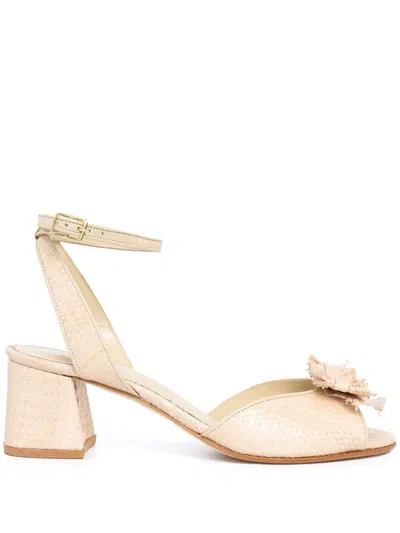 Sarah Chofakian Cottage Sandalen 45mm In Nude