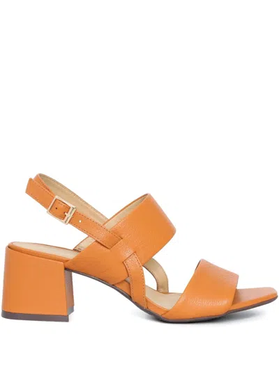 Sarah Chofakian 50mm Laura Sandals In Orange
