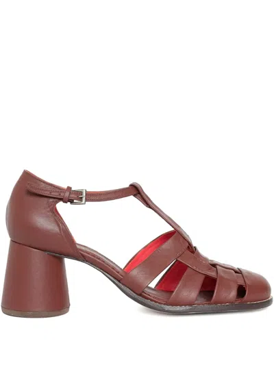 Sarah Chofakian 70mm Nouvel Sandals In Brown