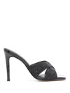 Sarah Chofakian Gilles 75mm Rhinestone-embellished Mules In Black