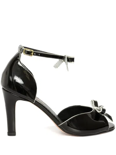 Sarah Chofakian 75mm Indoor Sandals In Black