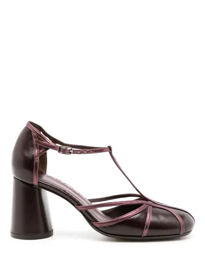 Sarah Chofakian Clementine 80mm Ankle-strap Sandals In Red