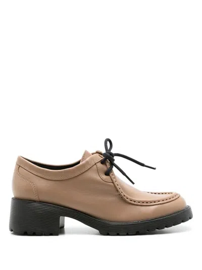 Sarah Chofakian Austine Leather Oxfords In Brown