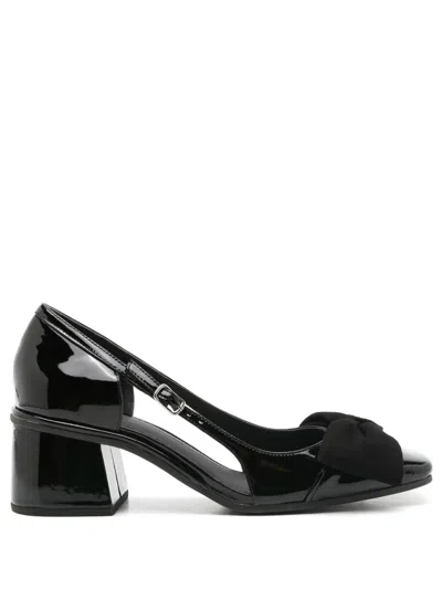 Sarah Chofakian Balé 45mm Bow-embellished Patent Leather Pumps In Black