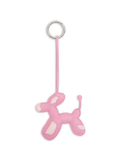 Sarah Chofakian Balloon Dog Keyring In Neutral