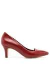 Sarah Chofakian Banoni 55mm Leather Pumps In Red
