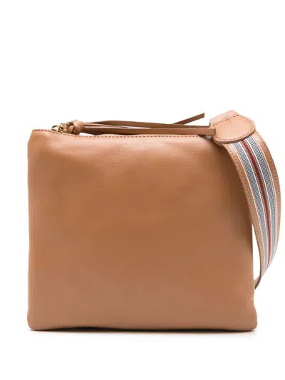 Sarah Chofakian Barbara Leather Crossbody Bag In Braun