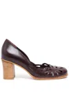 Sarah Chofakian Belle Epoque Pumps 55mm In Braun
