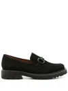 Sarah Chofakian Betsy Suede Loafer In Black