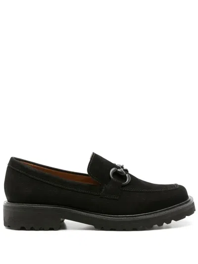 Sarah Chofakian Betsy Suede Loafer In Black