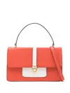 Sarah Chofakian Bianchi Two-tone Crossbody Bag In Orange