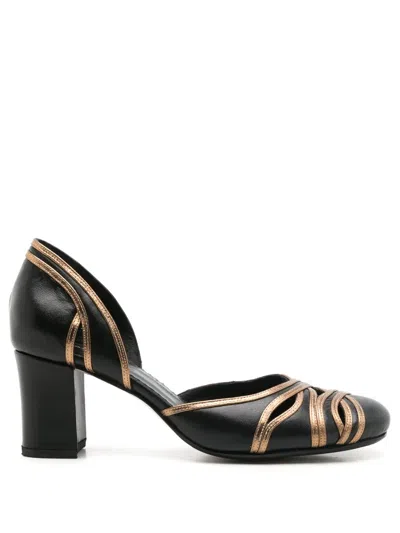 Sarah Chofakian Brive 55mm Leather Pumps In Black